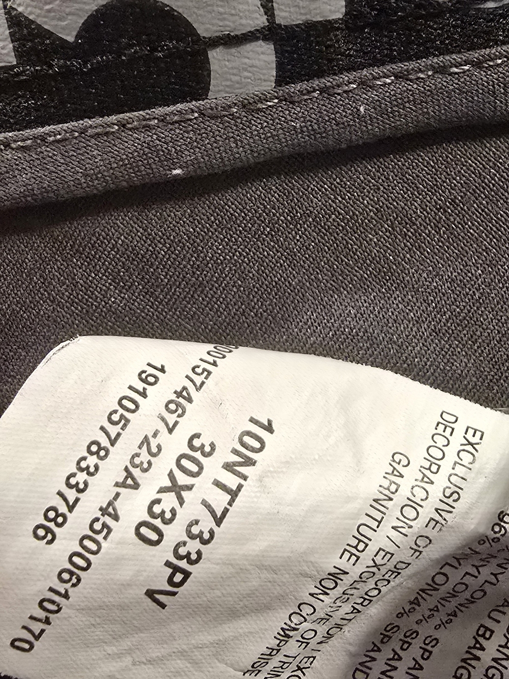 Wrangler Gray and Black Logo Waistband